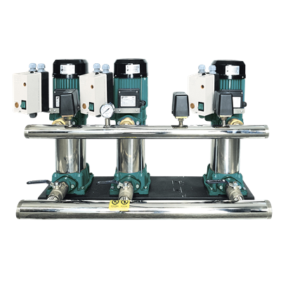 Varan PVM4-4x3 HID  Paslanmaz (Noril Çarklı) / Üç Pompalı Endüstriyel Hidrofor (1.5 HP / 1.1 kW) 53 mSS / 36 m3/h
