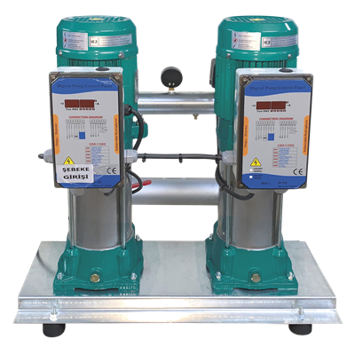 Varan PVM4-6x2 HID  Paslanmaz (Noril Çarklı) / Çift Pompalı Endüstriyel Hidrofor (2 HP / 1.5 kW) 80 mSS / 24 m3/h