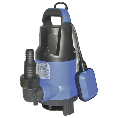 Varan QDP 750AW Plastik / Temiz ve Az Kirli Su  Drenaj Dalgıç Pompa (1 HP/ 0.75 kW) 9 mSS / 9 m3/h