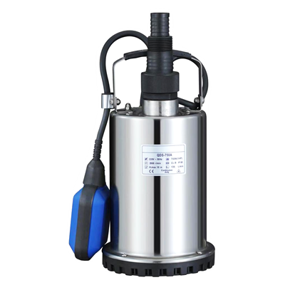 Varan QDS 750A Paslanmaz / Temiz ve Az Kirli Su  Drenaj Dalgıç Pompa (1 HP/ 0.75 kW) 9 mSS / 9 m3/h
