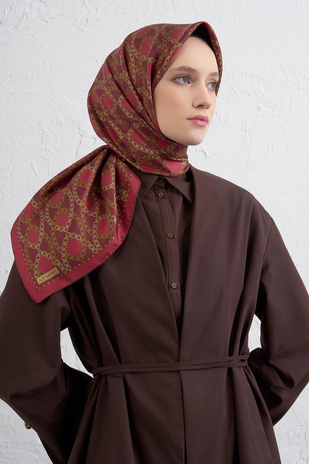 Armine Nostalji Serisi Sura İpek Eşarp 9410DS