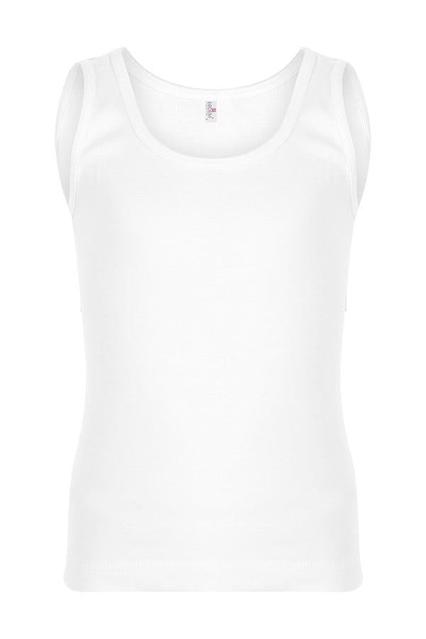 Erdem Beyaz Ribana Erkek Çocuk Atlet 3050