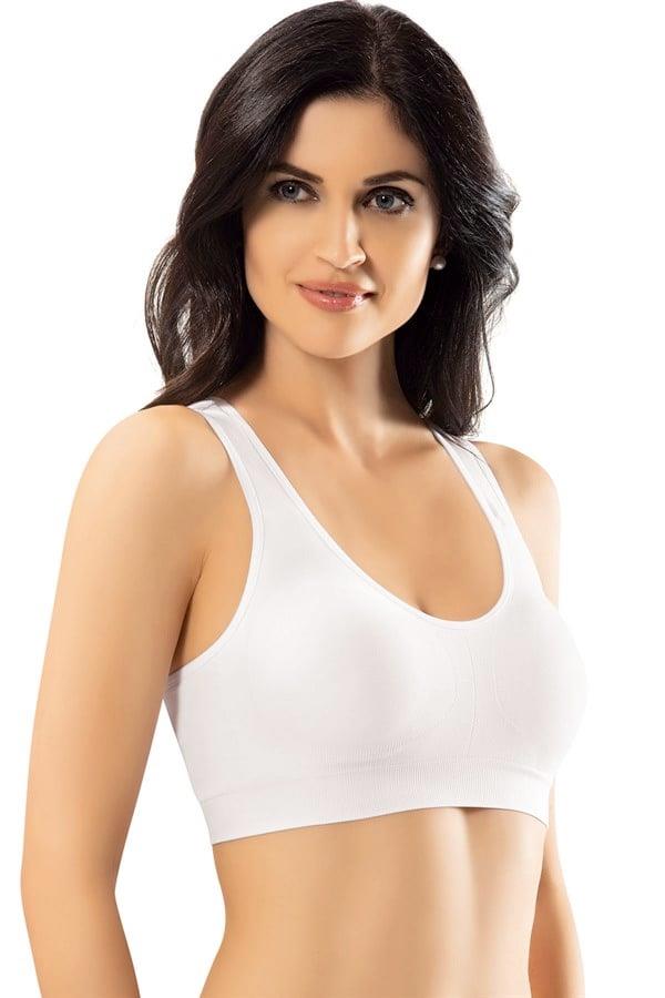 Erdem Siyah Seamless Kalın Askılı Pedli Bustiyer 608