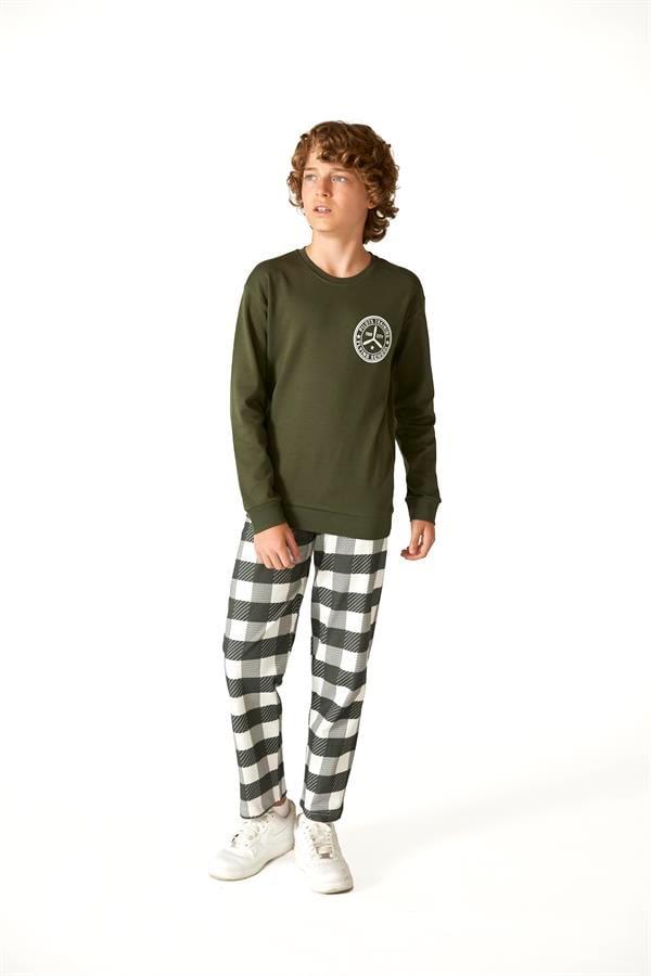 Erkek Çocuk Yeşil Pijama Takımı 701