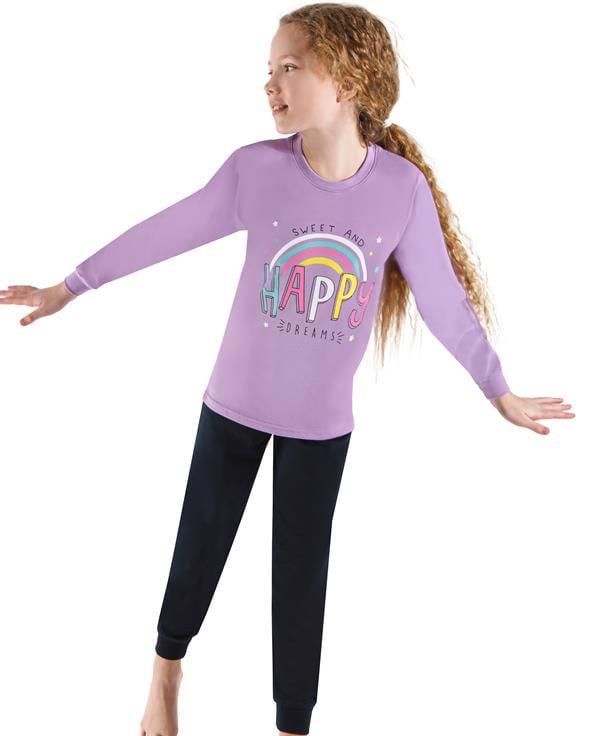 Kız Çocuk Lila Pijama Takımı 713