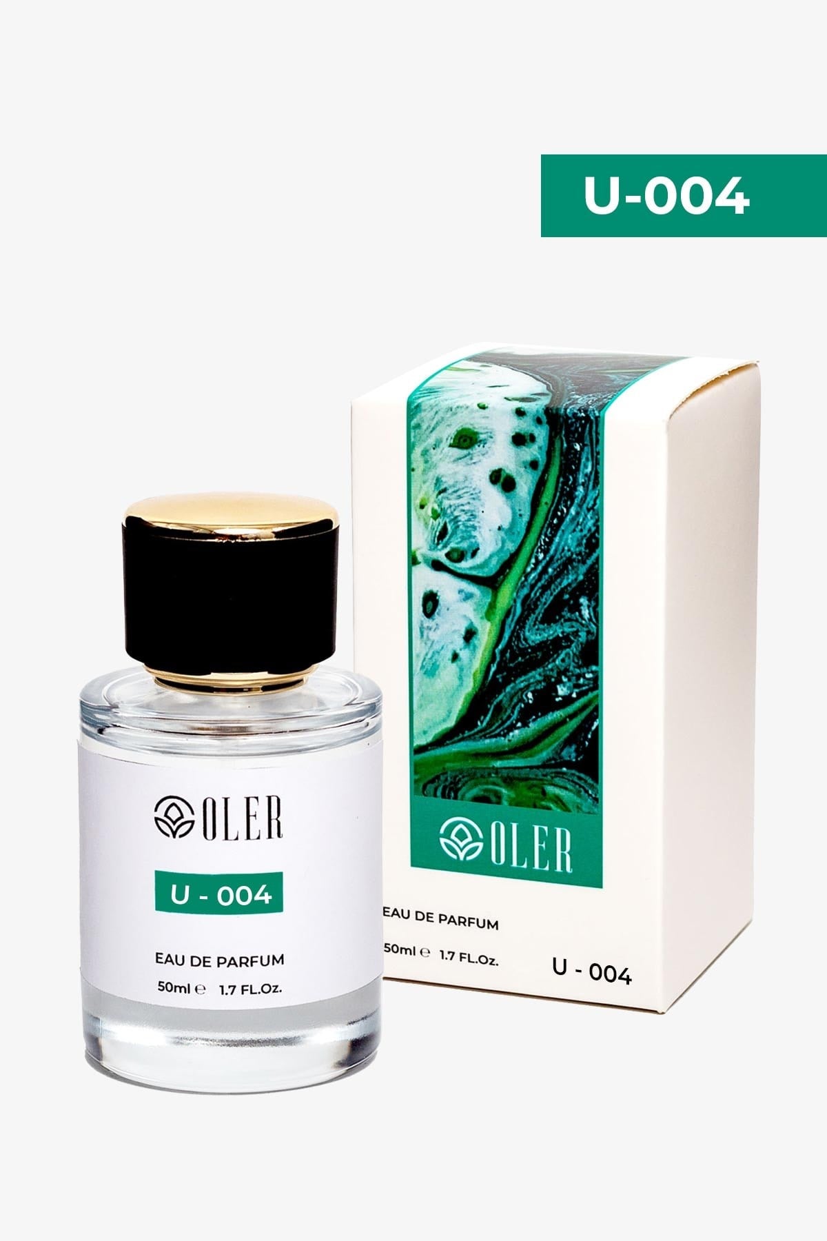 U004 Unisex Parfüm EDP 50ml | Meyvemsi & Çiçeksi | Liçi, Bergamot, Şeftali, Yasemin, Şakayık, Misk