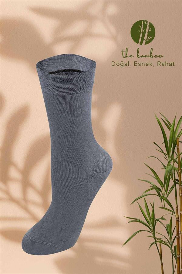 WeWeus Antrasit Doğal Bambu Lüks Kışlık Bayan Çorap 942