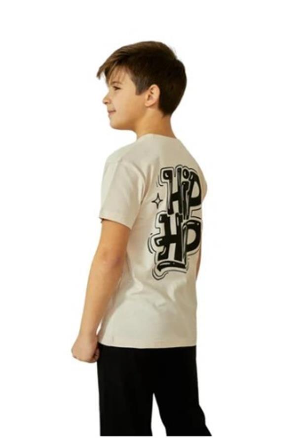 WeWeus Bej Erkek Çocuk Pijama Takımı 819