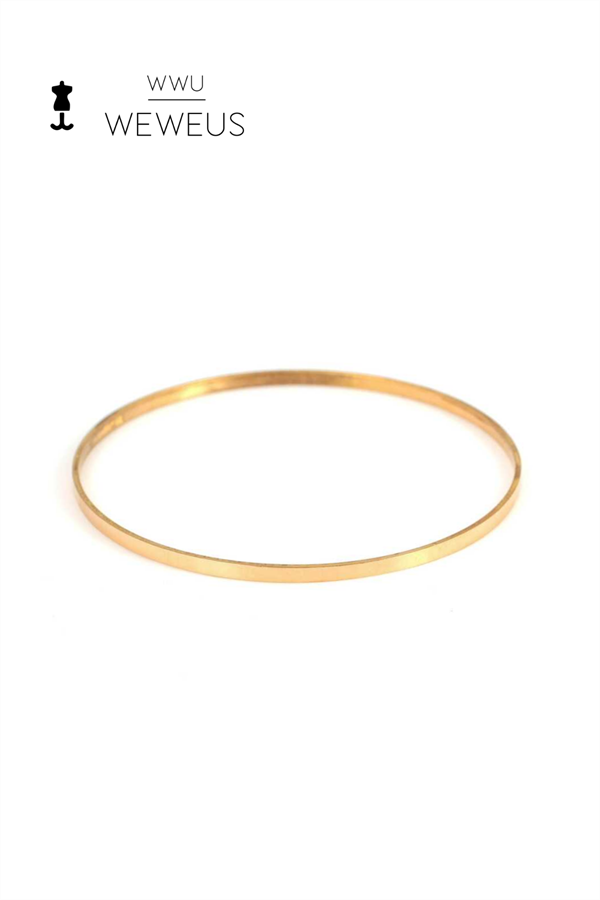 WeWeus Gold Renk Premium Lüks Kadın Ajda Bilezik