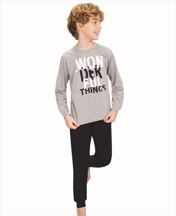 WeWeus Gri Erkek Çocuk Pijama Takımı 714
