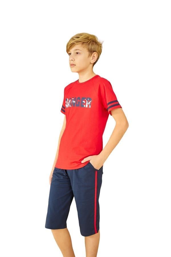 WeWeus Kırmızı Erkek Çocuk Pijama Takımı 812