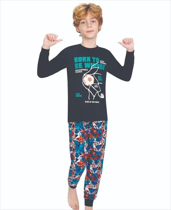 WeWeus Lacivert Erkek Çocuk Pijama Takımı 700