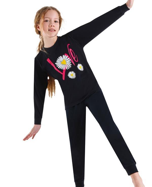 WeWeus Lacivert Kız Çocuk Pijama Takımı  3747