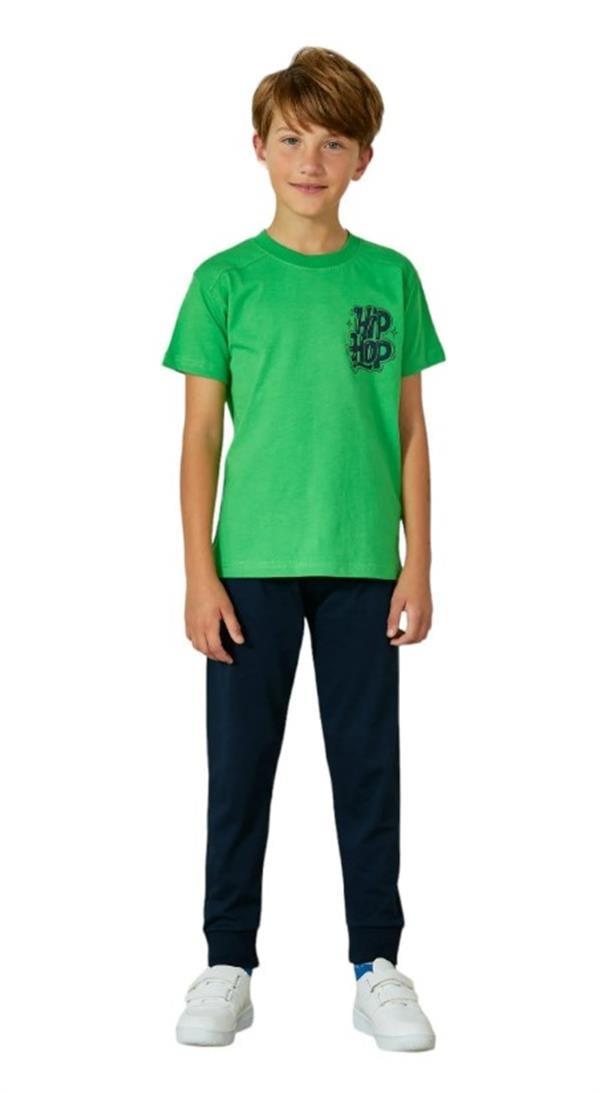 WeWeus Yeşil Erkek Çocuk Pijama Takımı 819
