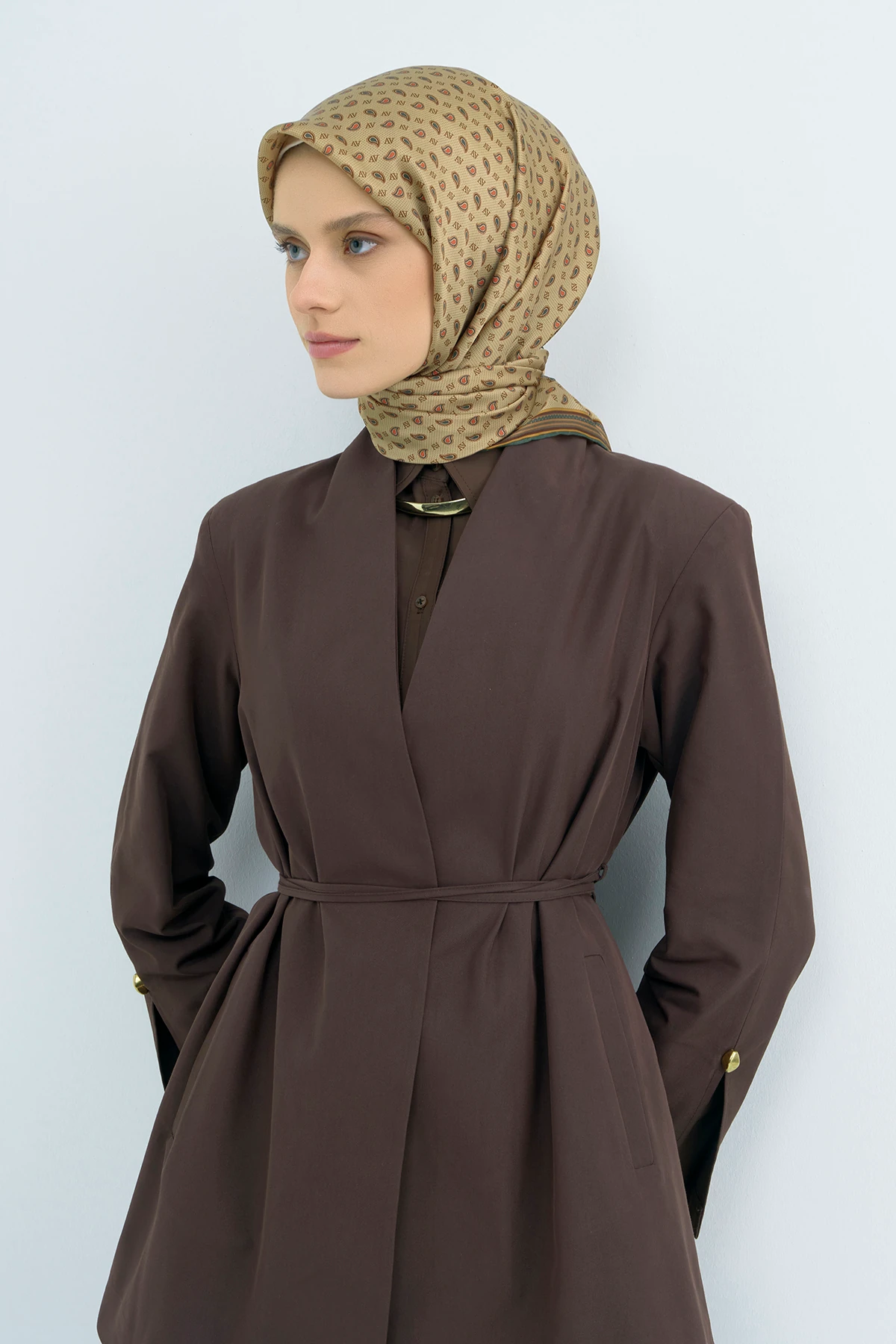 Armine Twill İpek Eşarp 9548D