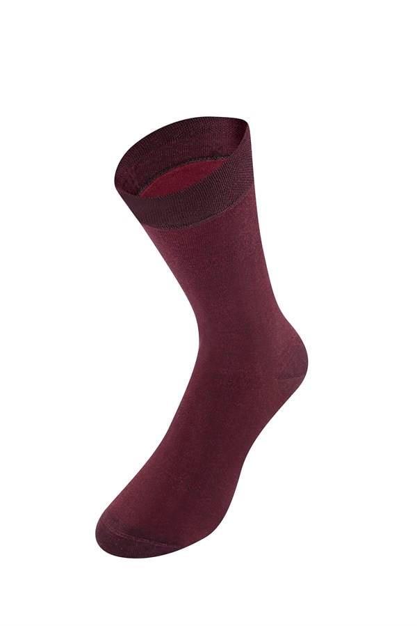 Bordo WeWeus İç Giyim Merserize Kışlık Erkek Çorap