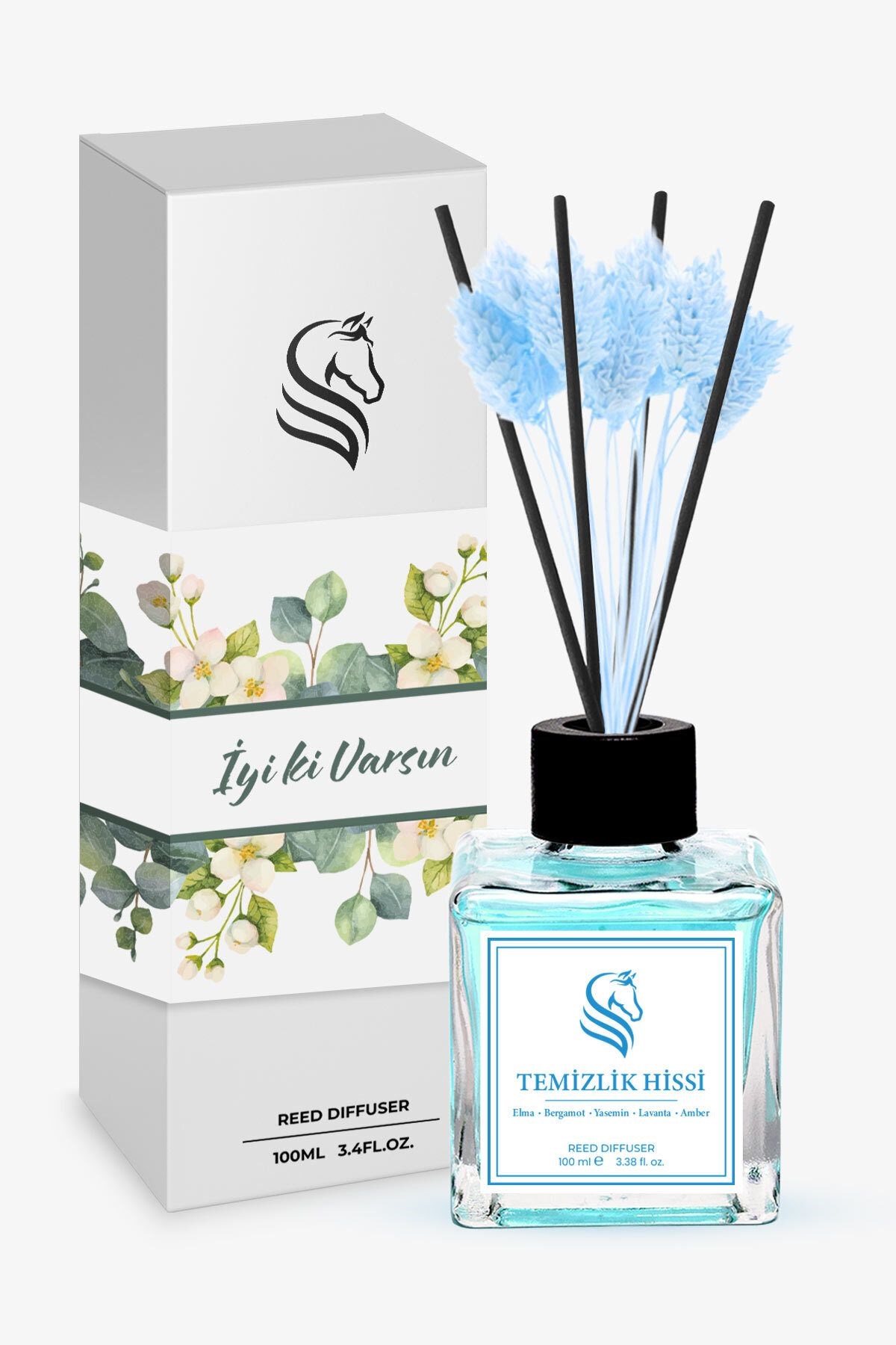 Çiçekli Dekoratif Özel Gün Hediye Kutulu Temizlik Hissi Oda Kokusu 100ml