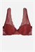 Dantelli Sütyen - Dolgusuz - 2277 - Bordo