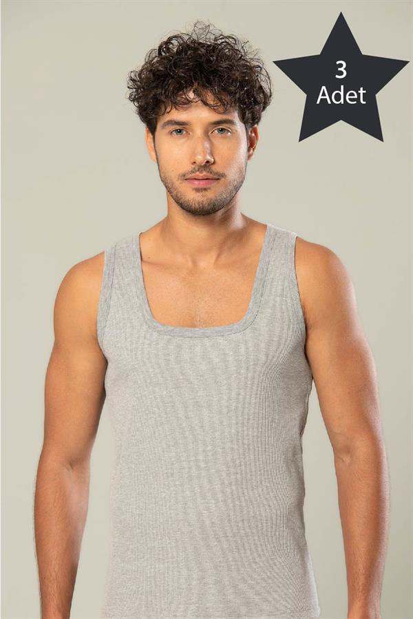 Erdem 3'lü Gri Erkek Kaşkorse Atlet 11283