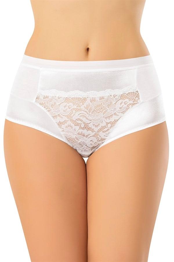 Erdem Beyaz Bayan Dantelli Külot 7272