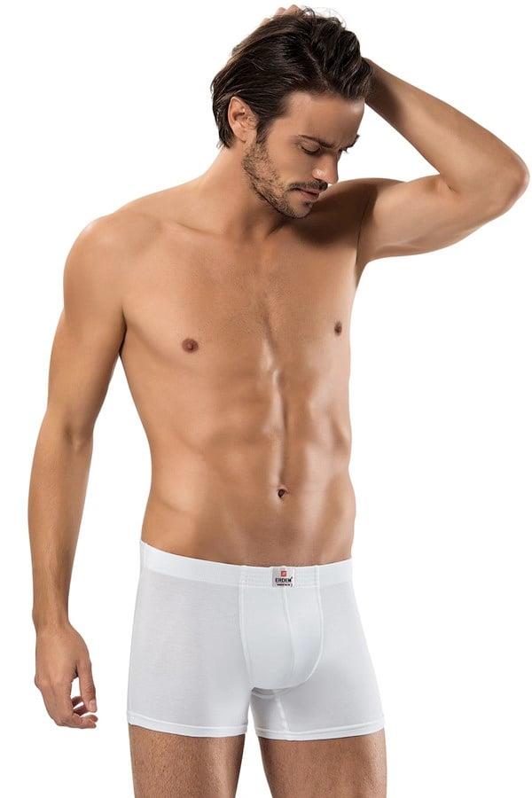 Erdem Beyaz Kısa Görünümlü Slim Fit Boxer 1420