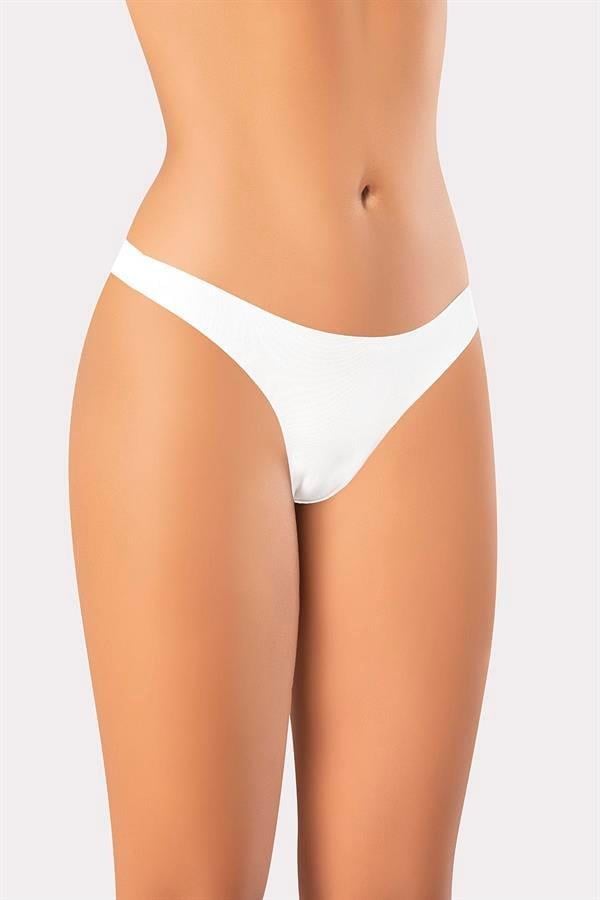Erdem Beyaz Lazer Kesim Tanga 7204
