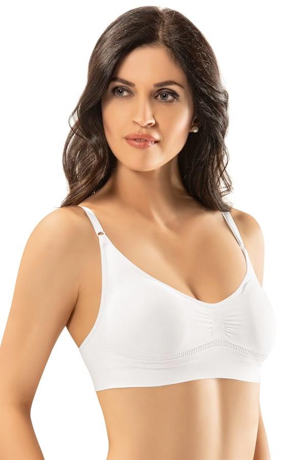 Erdem Siyah Seamless Askılı Pedli Bustiyer 611
