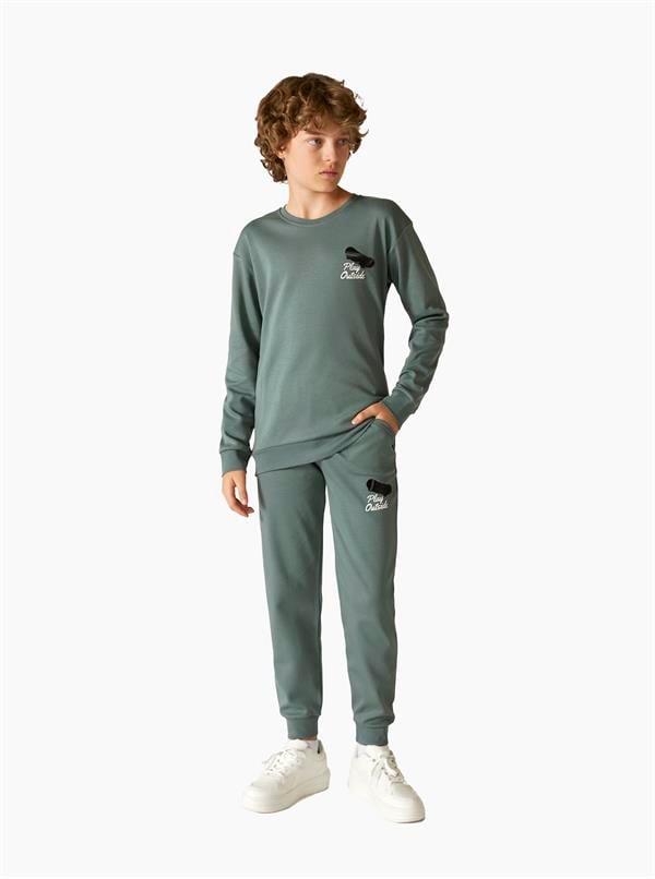 Erkek Çocuk Yeşil Pijama Takımı 702
