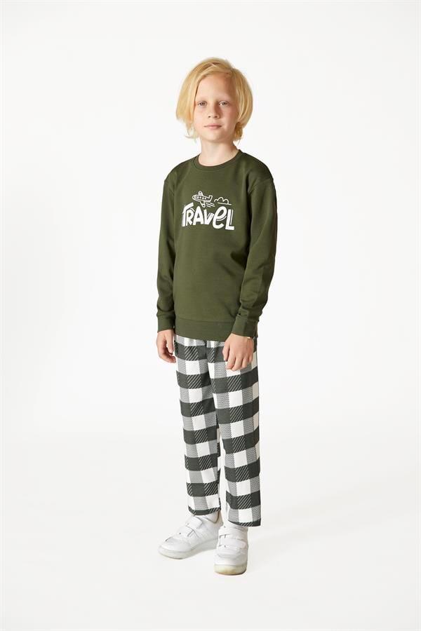 Erkek Çocuk Yeşil Pijama Takımı 710