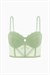 Fashion 2501 Rosali Soft Push Up Dolgulu Dantelli Büstiyer Sütyen Yeşil