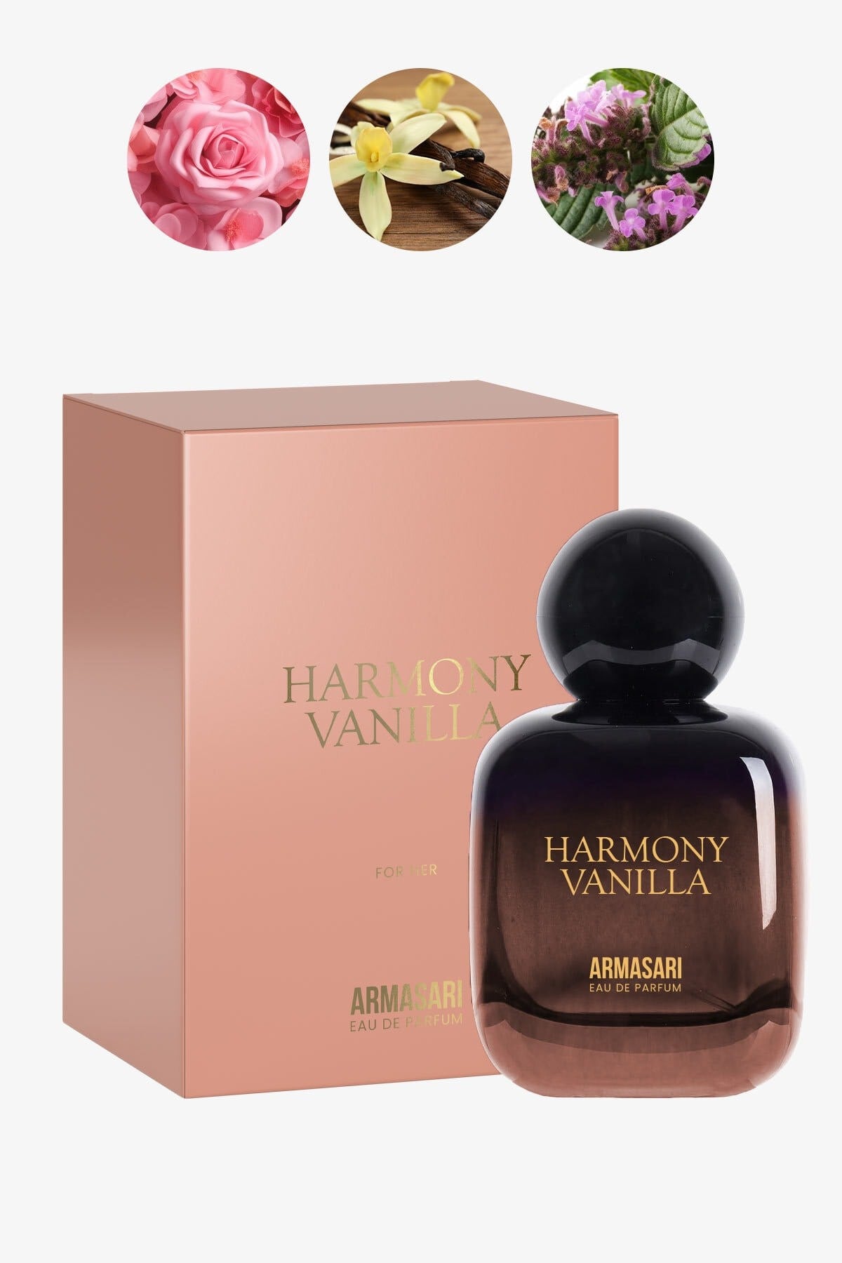 Harmony Vanilla Edp Kalıcı Kadın Parfüm 100ml | Meyveli | Cassis, Gül, Paçuli, Vanilya