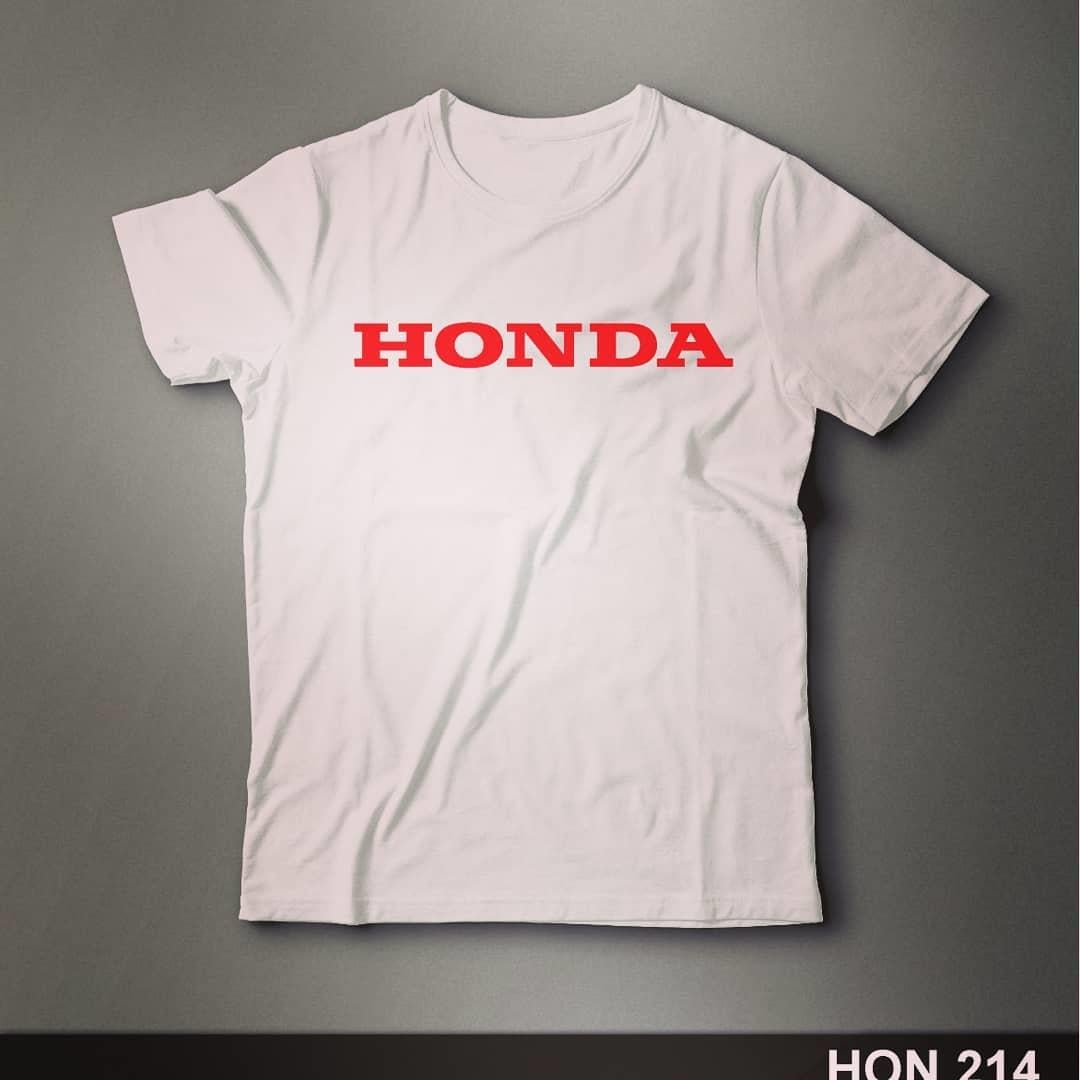 Honda desenli beyaz tişört