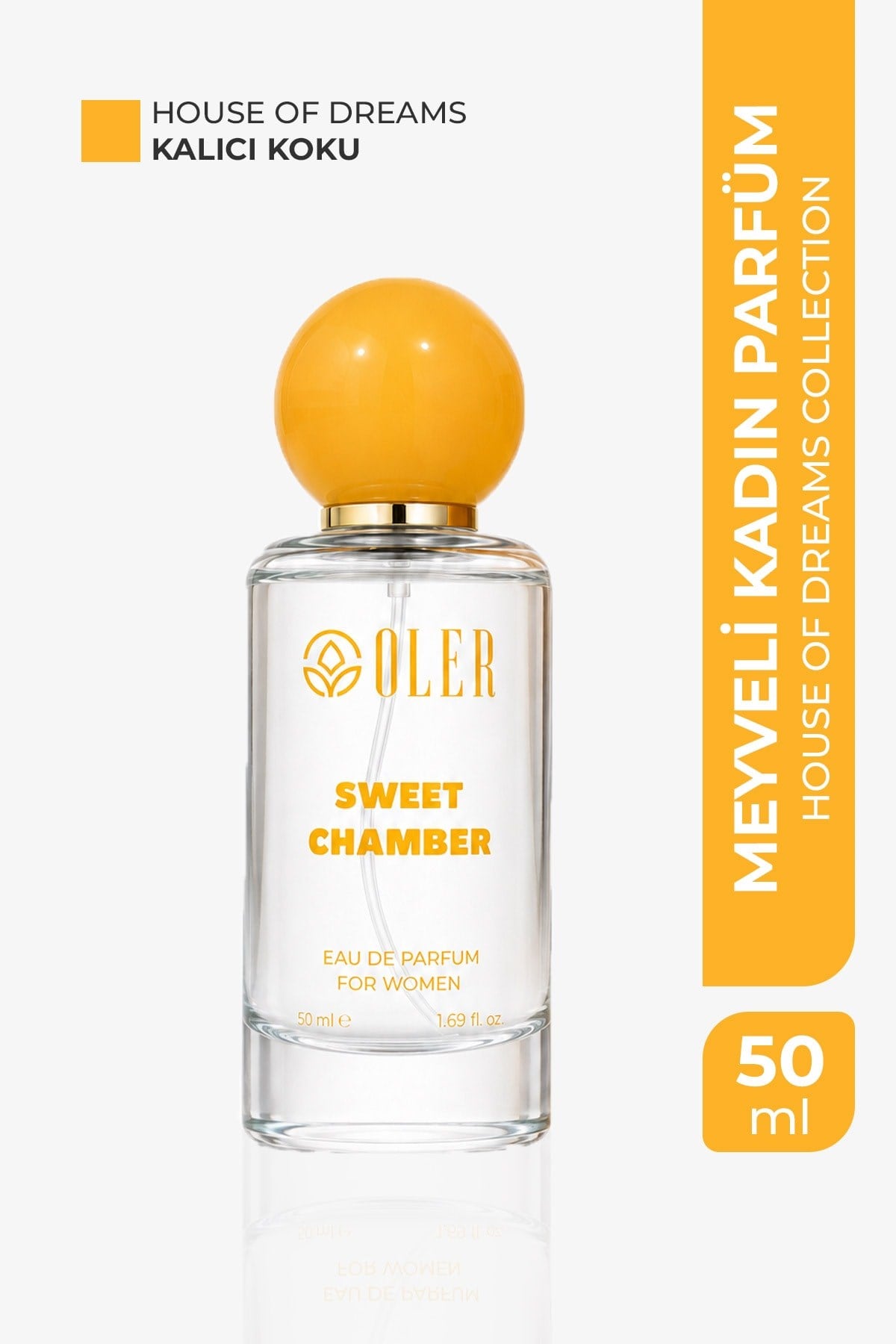 House of Dreams Sweet Chamber Kadın Parfüm EDP 50 ml | Karamel | Süt | Bal | Beyaz Çiçekler | Vanilya | Pralin