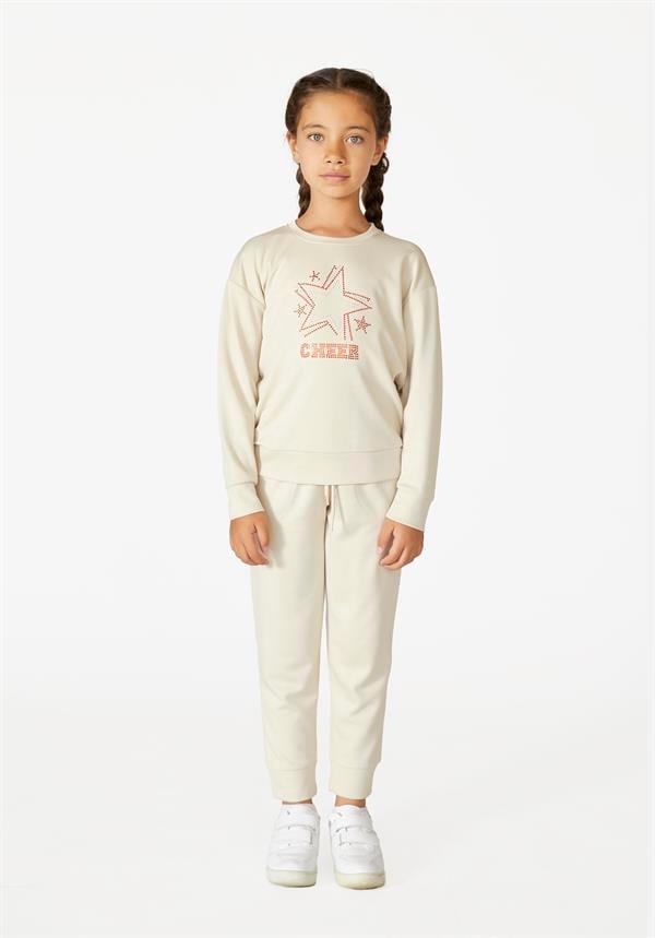 Kız Çocuk Bej Pijama Takımı 711