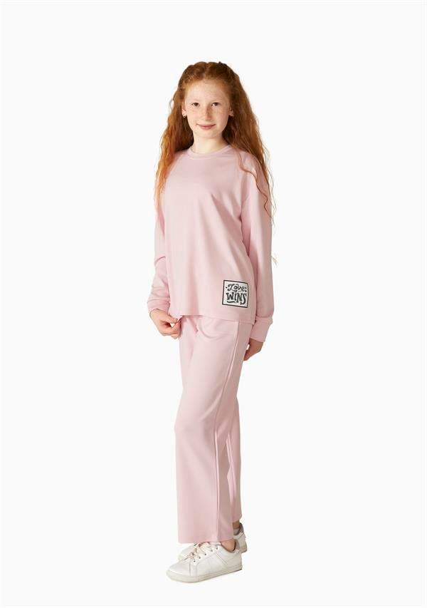 Kız Çocuk Pembe Pijama Takımı 703