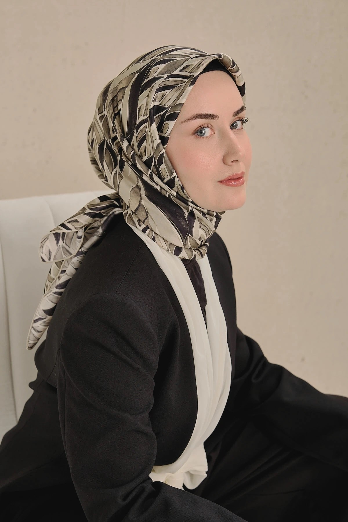 Silk Home Twill İpek Desenli Eşarp 11514