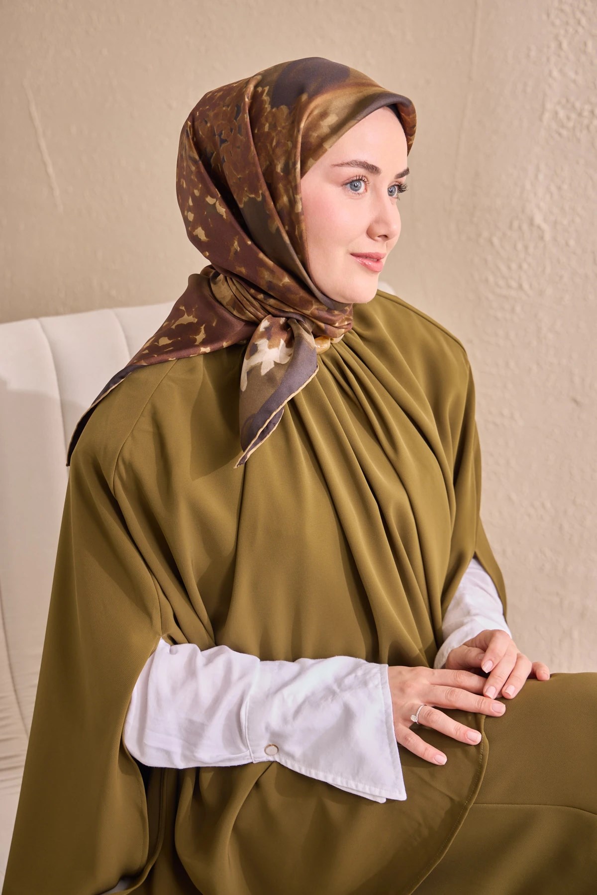 Silk Home Twill İpek Desenli Eşarp 11526