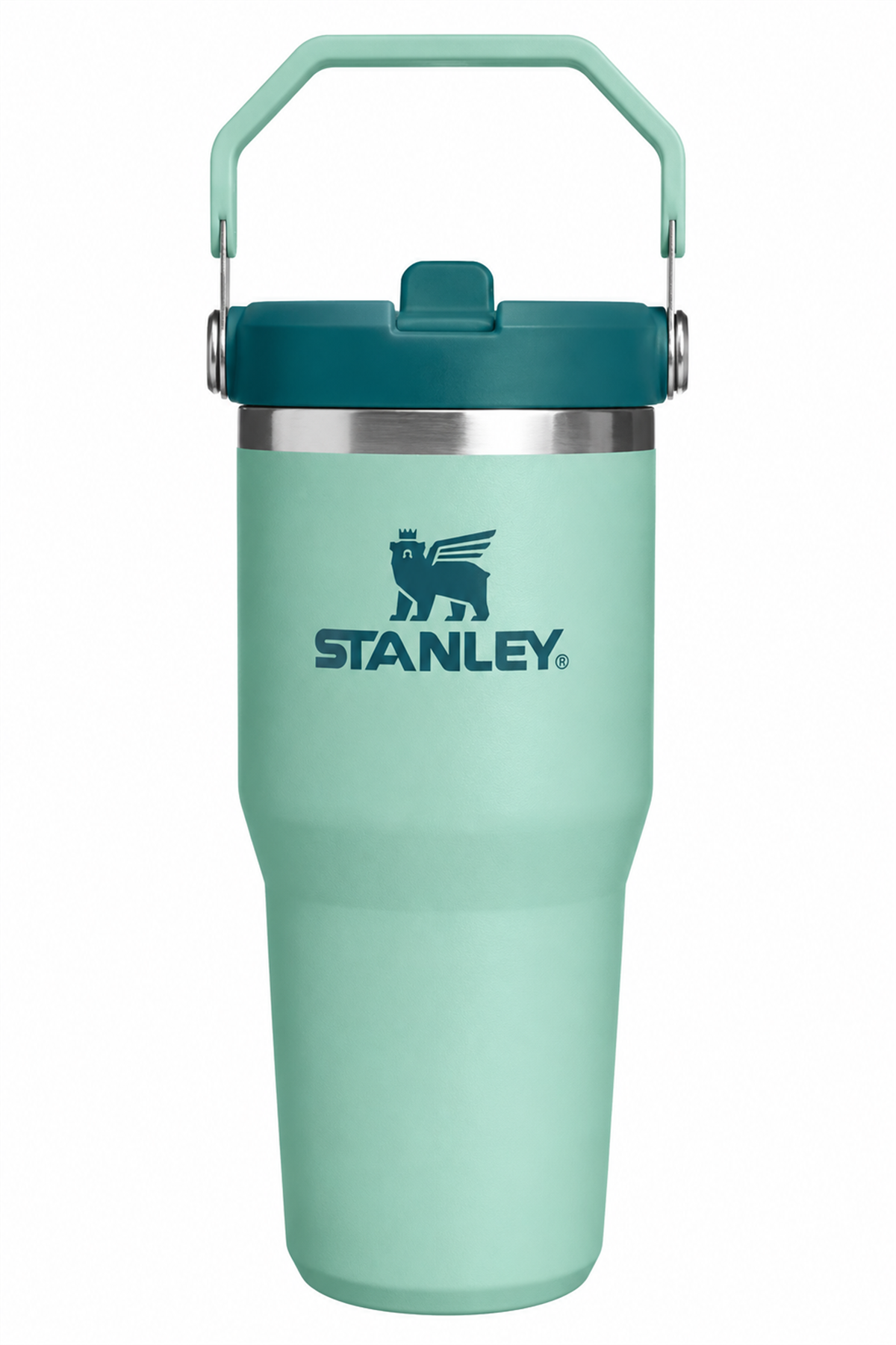 Stanley Yeşil Renk The Iceflow Flip Straw Pipetli Termos Bardak 0,41 LT