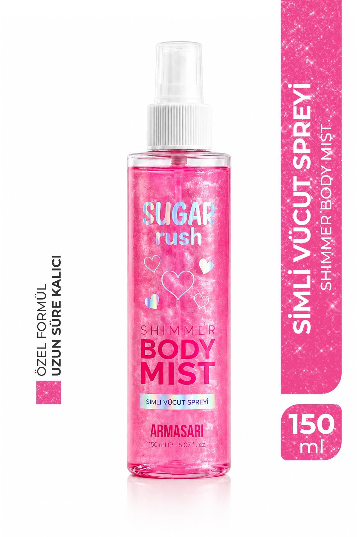 Sugar Rush Simli Vücut Spreyi | Shimmer Body Mist | Sugar Rush | Simli Vücut Spreyi 150 ml