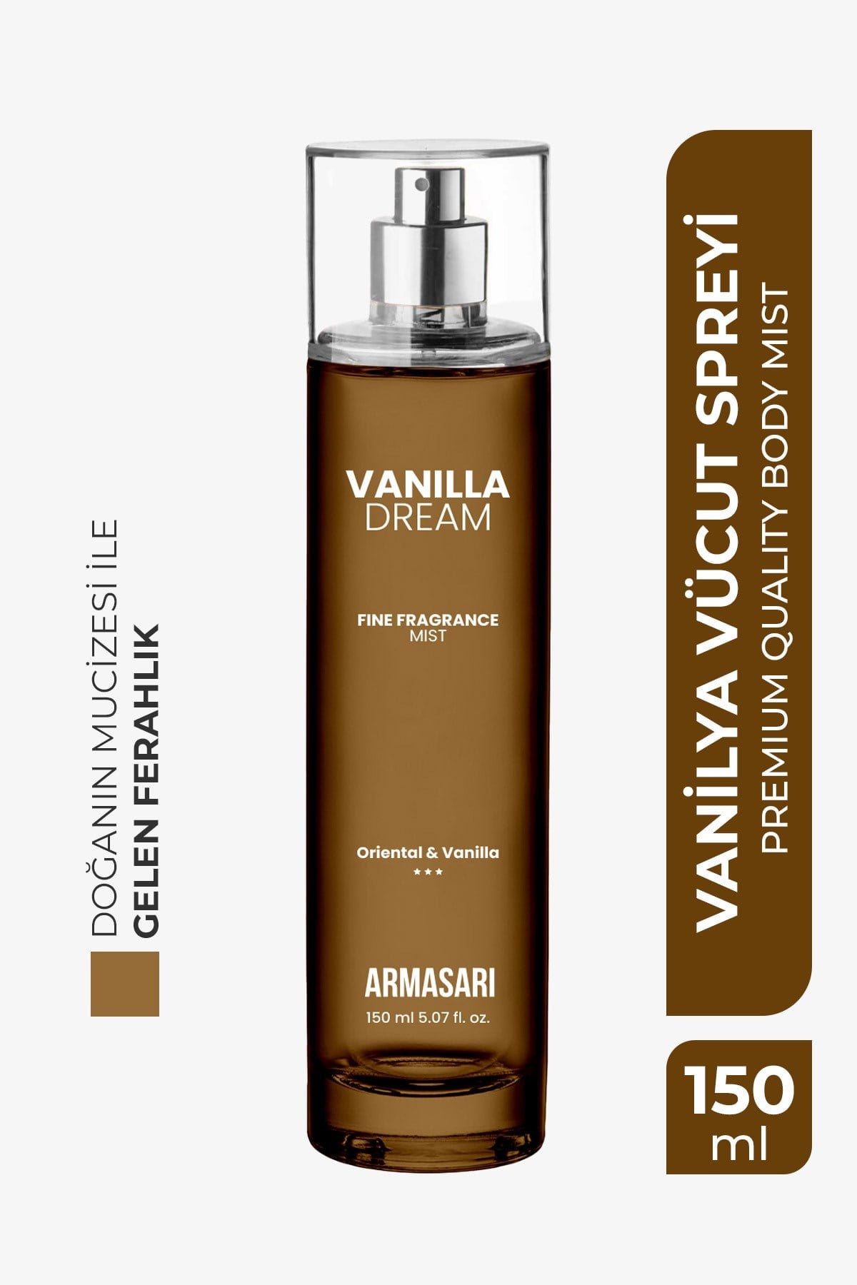Vanilla Dream Parfümlü Kadın Vücut Spreyi Vücut Kokusu Vücut Misti Body Mist Spray 150ml