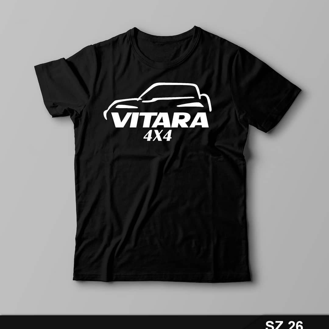 Vitara baskılı siyah tişört