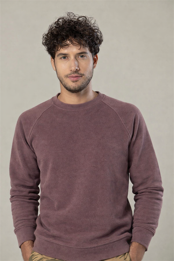 Weweus Kahverengi Havlu Kumaş Sweatshirt 240