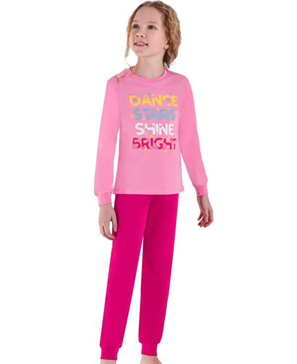 WeWeus Pembe Kız Çocuk Pijama Takımı  3745