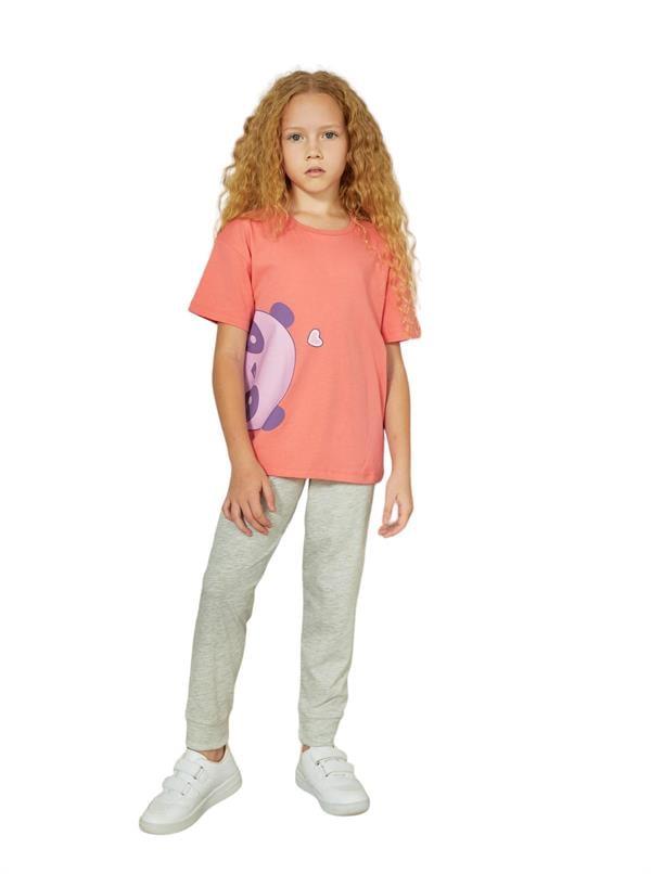 WeWeus Pembe Kız Çocuk Pijama Takımı 828