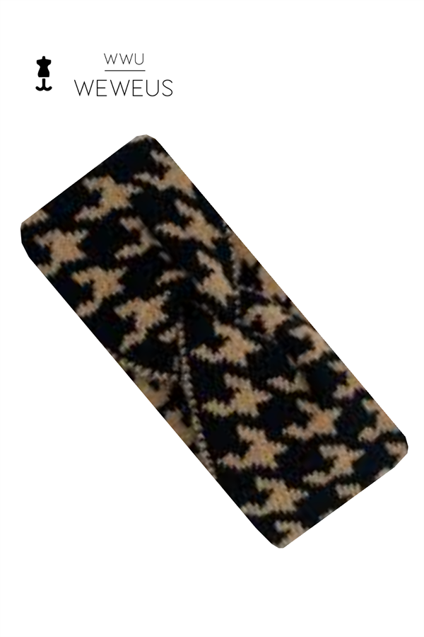 WeWeus Siyah Açık Kahve Kışlık Premium Kadın Saç Bandı