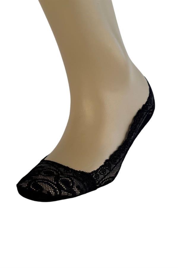WeWeus Siyah Bayan Dantelli Babet Çorap 170