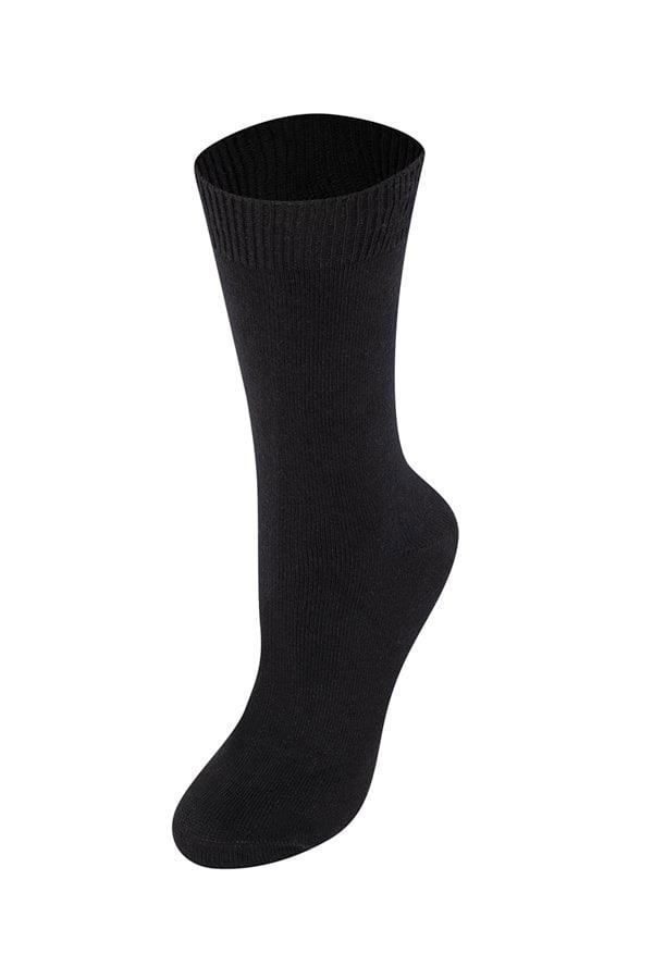 WeWeus Siyah Bayan Kışlık Yün Çorap 202