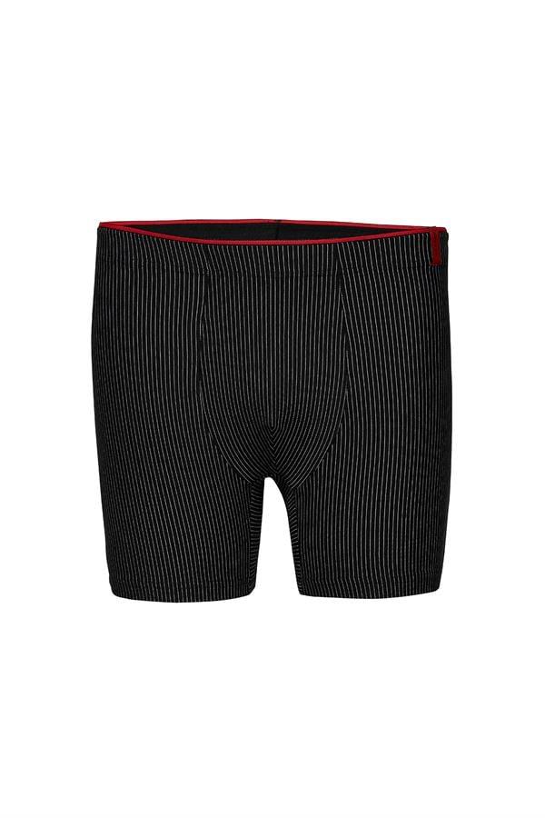 WeWeus Siyah Pamuk Elastan Çizgili Boxer 14921