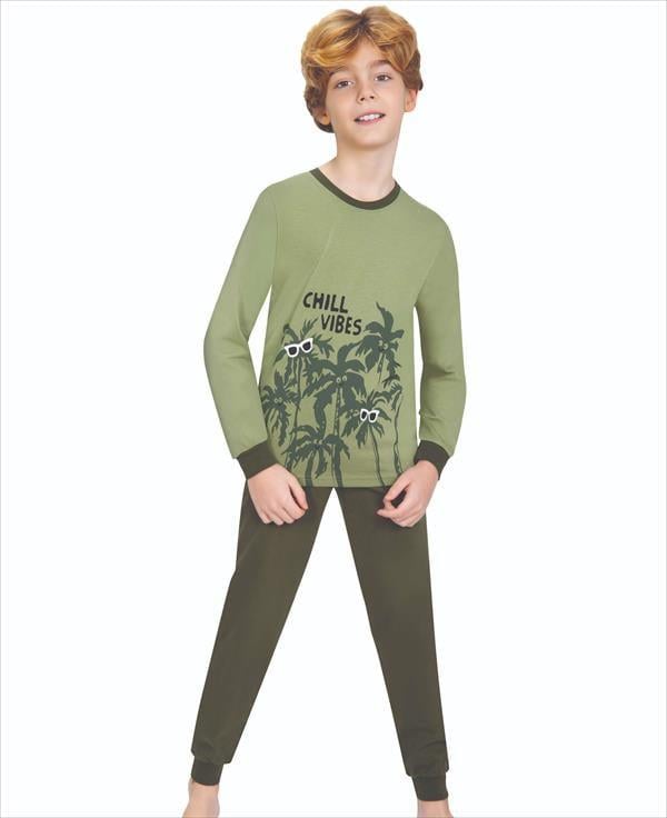 WeWeus Yeşil Erkek Çocuk Pijama Takımı 708