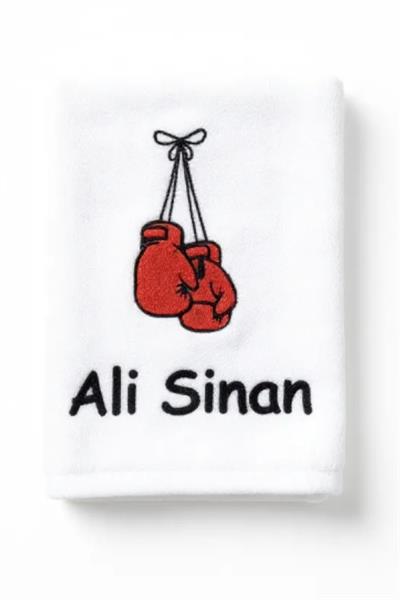 İsimli Boks Temalı Antreman Havlusu 50x90 cm